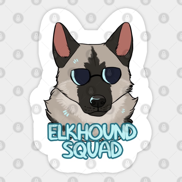 ELKHOUND SQUAD Sticker by mexicanine